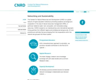 CNRD.info(Centers for Natural Resources and Development) Screenshot