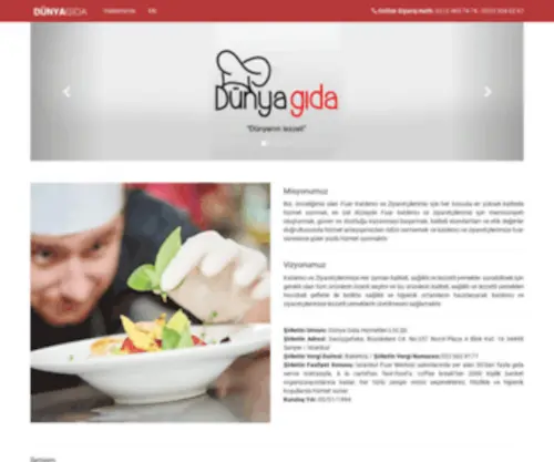 CNrdunyagida.com(Dünya Gıda) Screenshot
