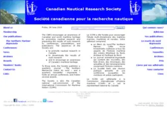 CNRS-SCRN.org(Canadian Nautical Research Society) Screenshot