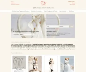 Cnrunique.com(Wholesale wedding cake toppers and wedding accessories by CNR Unique) Screenshot