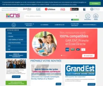 CNS-Edu.com(CNS : Le catalogue des ressources numériques de l’éducation) Screenshot