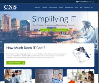 CNS-Service.com(IT Services Sacramento) Screenshot