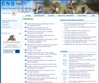 CNS.bf(Conseil national de la statistique) Screenshot