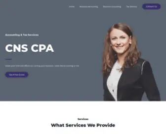 CNScpa.ca(Your Personal Accounting Firm) Screenshot