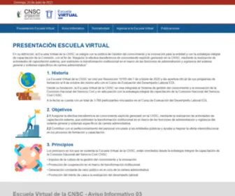 CNScvirtual.com(Comisión) Screenshot