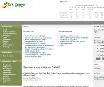 Cnsee.org(Bienvenue au Site de L'INS Congo) Screenshot