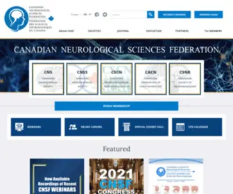 CNSF.org(Canadian Neurological Sciences Federation) Screenshot