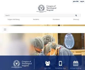 CNS.org(The Congress of Neurological Surgeons) Screenshot