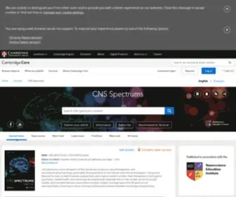 CNSspectrums.com(CNS Spectrums) Screenshot