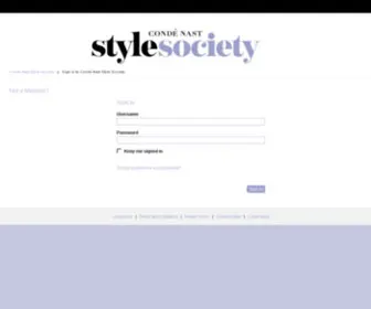 CNSTylesociety.com(Condé Nast Style Society) Screenshot