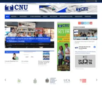 Cnu.edu.ni(Consejo Nacional de Universidades (CNU)) Screenshot