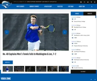 Cnusports.com(Christopher Newport University Athletics) Screenshot