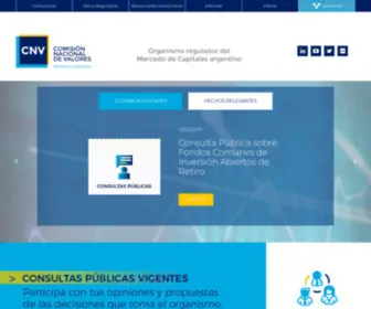 CNV.gov.ar(Inicio) Screenshot