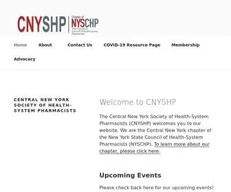 CNYSHP.org(The Central New York Society of Health) Screenshot