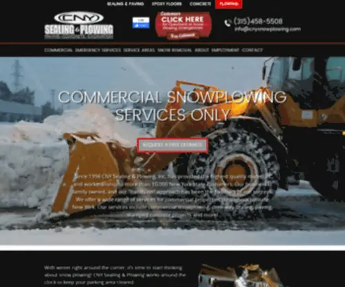 CNYsnowplowing.com(CNY Snow Plowing) Screenshot