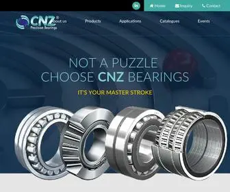 CNzbearings.com(CNZ Bearings Pvt) Screenshot