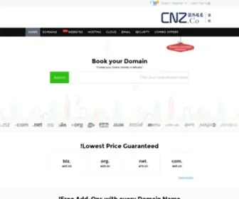 CNZ.co(CNZ域名网) Screenshot