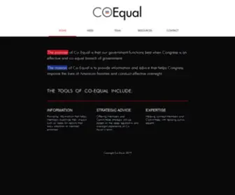 CO-Equal.org(The mission of Co) Screenshot