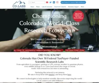 CO-Labs.org(Colorado has over 30 federal scientific research labs) Screenshot