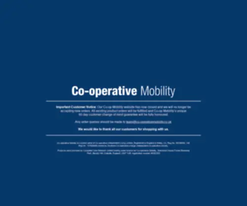 CO-Opmobility.co.uk(CO Opmobility) Screenshot