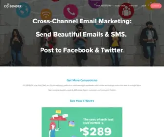CO-Sender.com(Emails online) Screenshot