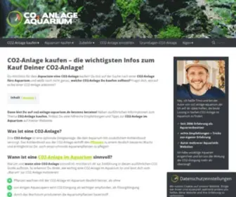 CO2-Anlage-Aquarium.de(ᐅ CO2) Screenshot