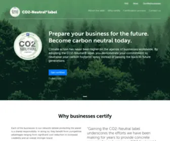 CO2-Neutral-Label.org(Neutral® label) Screenshot