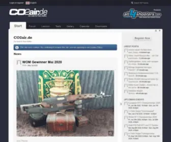 CO2Air.de(Großes Forum zu allem rund um frei verkäufliche Waffen) Screenshot