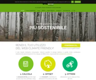 CO2Web.it(Compensazione delle emissioni CO2 dei siti web) Screenshot