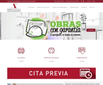 Coaatmca.com(Colegio Oficial de Aparejadores y Arquitectos Técnicos de Mallorca) Screenshot