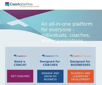 Coachablepros.com(Coachablepros ? Coachablepros) Screenshot