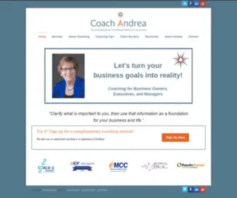 Coachandrea.com(Coach Andrea) Screenshot