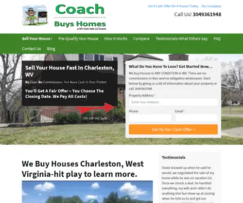 Coachbuyshomes.com(Sell Your House Fast in Charleston) Screenshot