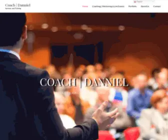 Coachdanniel.com(Seminar and Training) Screenshot