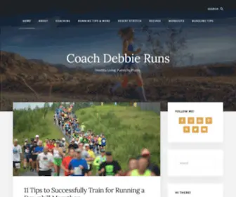 Coachdebbieruns.com(Running tips) Screenshot