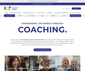 Coachfederation.org(The Gold Standard in Coaching) Screenshot