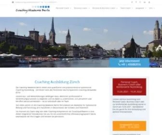 Coaching-Akademie-Berlin.ch(Die Coaching Ausbildung Schweiz der Coaching Akademie Berlin) Screenshot