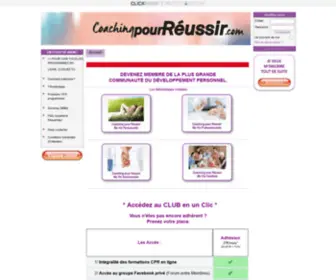 Coaching-Pour-Reussir.com(Rejoignez le plus grand rassemblement du développement personnel. Rencontrez des gens) Screenshot