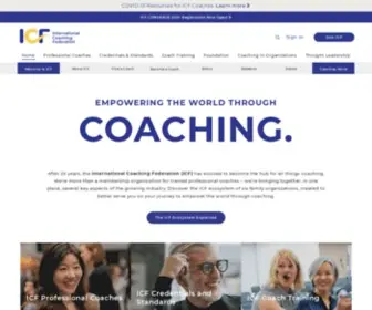 Coachingfederation.org(International Coaching Federation) Screenshot
