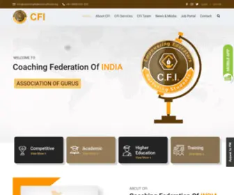 Coachingfederationofindia.org(Coaching Federation of India (CFI)) Screenshot