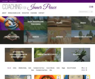 Coachingforinnerpeace.com(Seema Khaneja) Screenshot