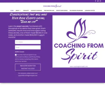 Coachingfromspirit.com(CoachingfromSpirit) Screenshot