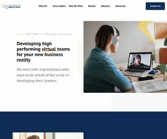 Coachingrightnow.com(Developing High Performing Virtual Teams for your Business) Screenshot