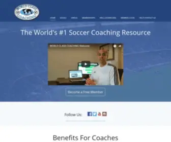 Coachingsoccertactics.com(Learn to Coach soccer tactics from the experts at WorldClassCoaching.com) Screenshot
