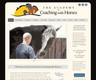 Coachingwithhorses.com(The Academy for Coaching with Horses) Screenshot