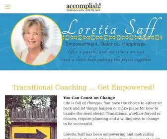 Coachingwithloretta.com(Coaching with Loretta Saff) Screenshot