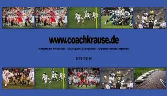 Coachkrause.de(Coach Krause's Football Seiten) Screenshot