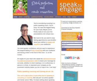 Coachlisab.com(Public Speaking Coach Lisa Braithwaite) Screenshot