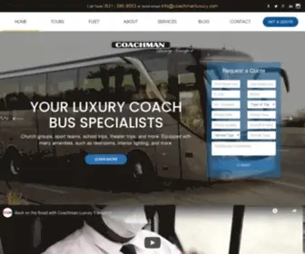 Coachmanlimo.com(Coach Bus Rental) Screenshot