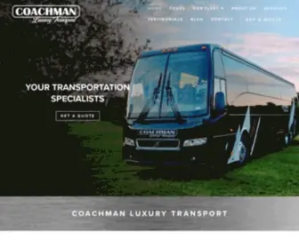 Coachmanluxury.com(Coach Bus Rental) Screenshot